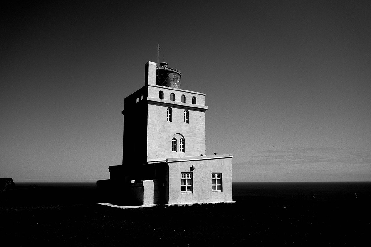 黑白照片, 冰島的燈塔